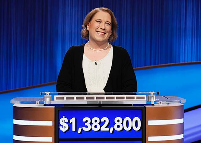 <p>Amy Schneider’s 40-game win streak on Jeopardy! comes to an end</p>