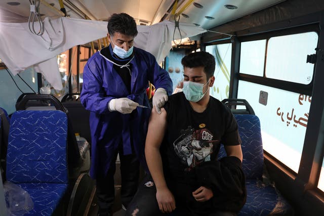 Virus Outbreak Iran Vaccination Push