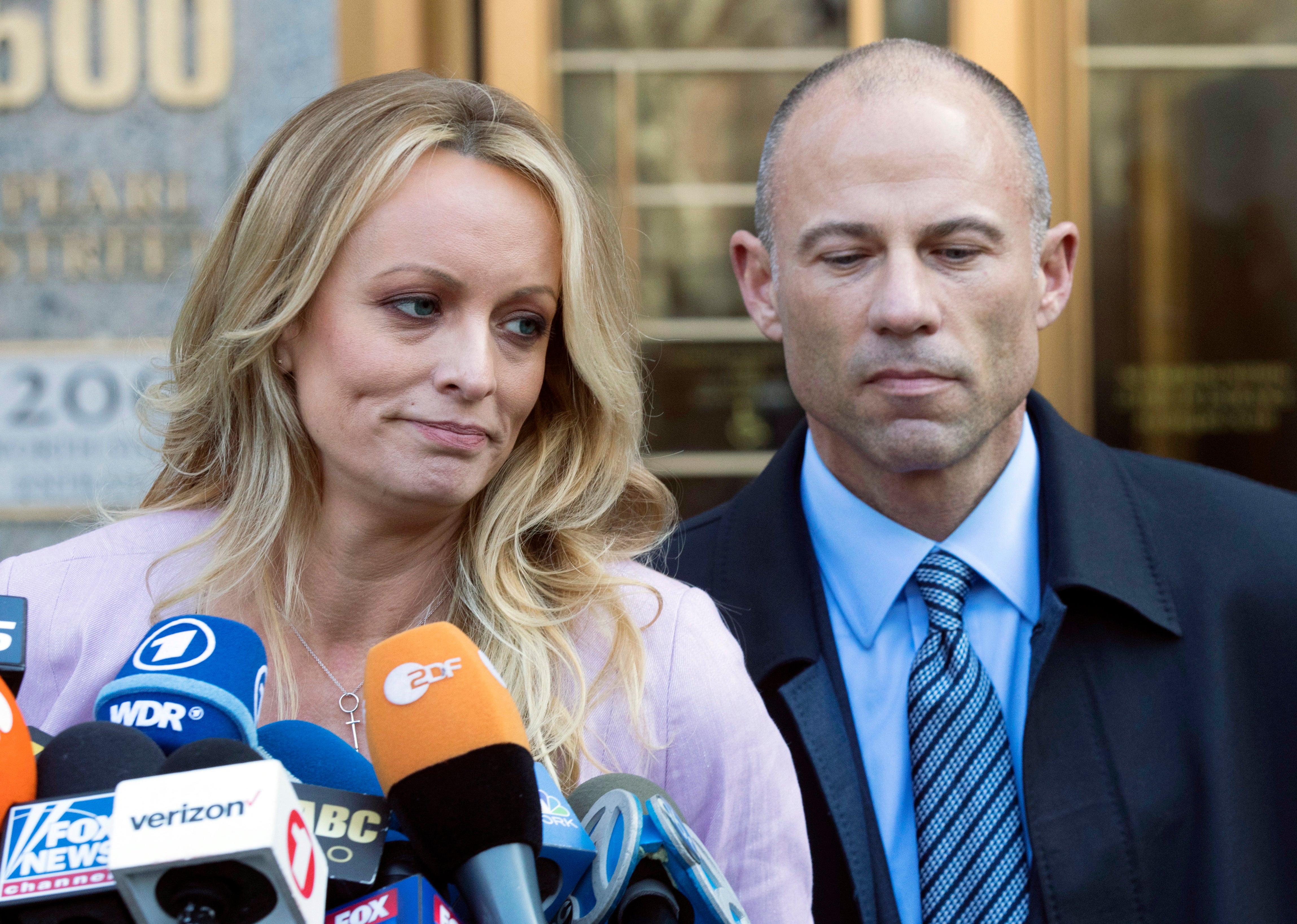 Stormy Daniels and Michael Avenatti before their falling out