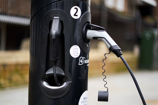 A Source London EV charging point, London (John Walton/PA)