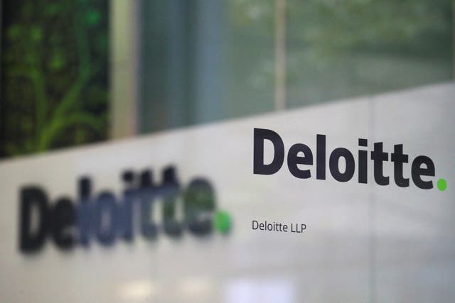 <p>File: Offices of Deloitte are seen in London</p>