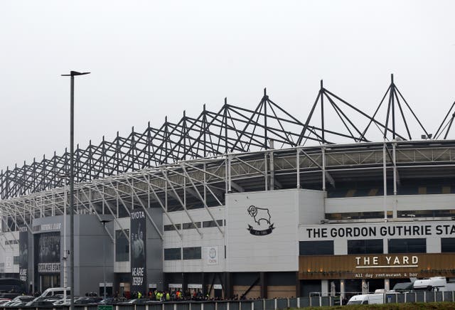 A deadline for Derby’s administrators to provide proof of funding has been extended by one month (Barrington Coombs/PA)