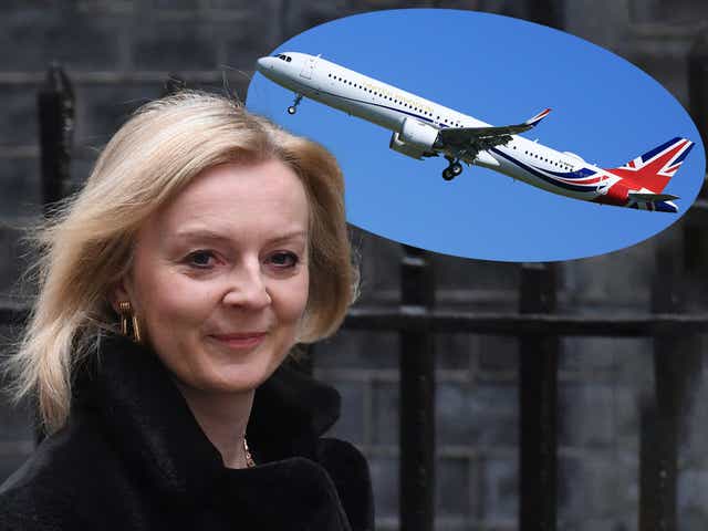 <p>The foreign secretary and the government jet</p>