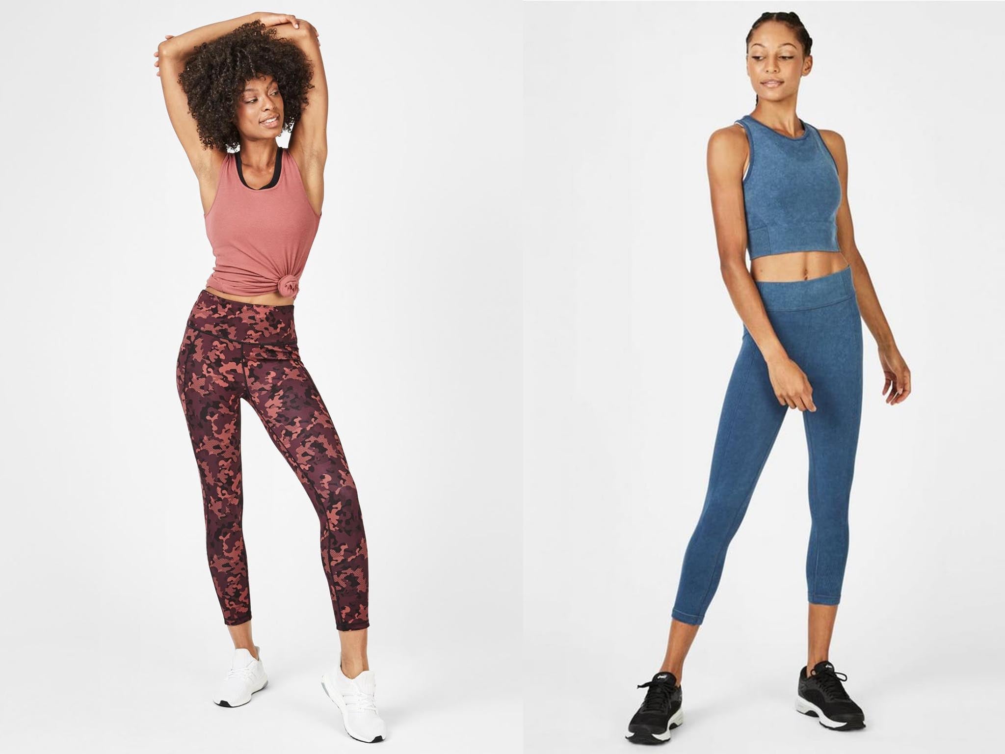 Stock up on high-tech sportswear, including leggings, shorts and sports bras