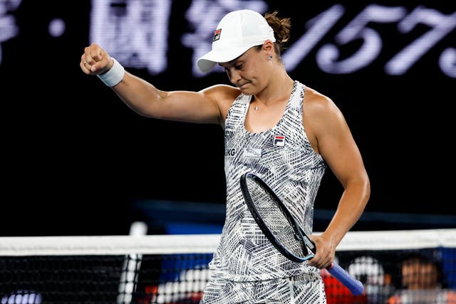 Ashleigh Barty breezed into the Australian Open final (Hamish Blair/AP)
