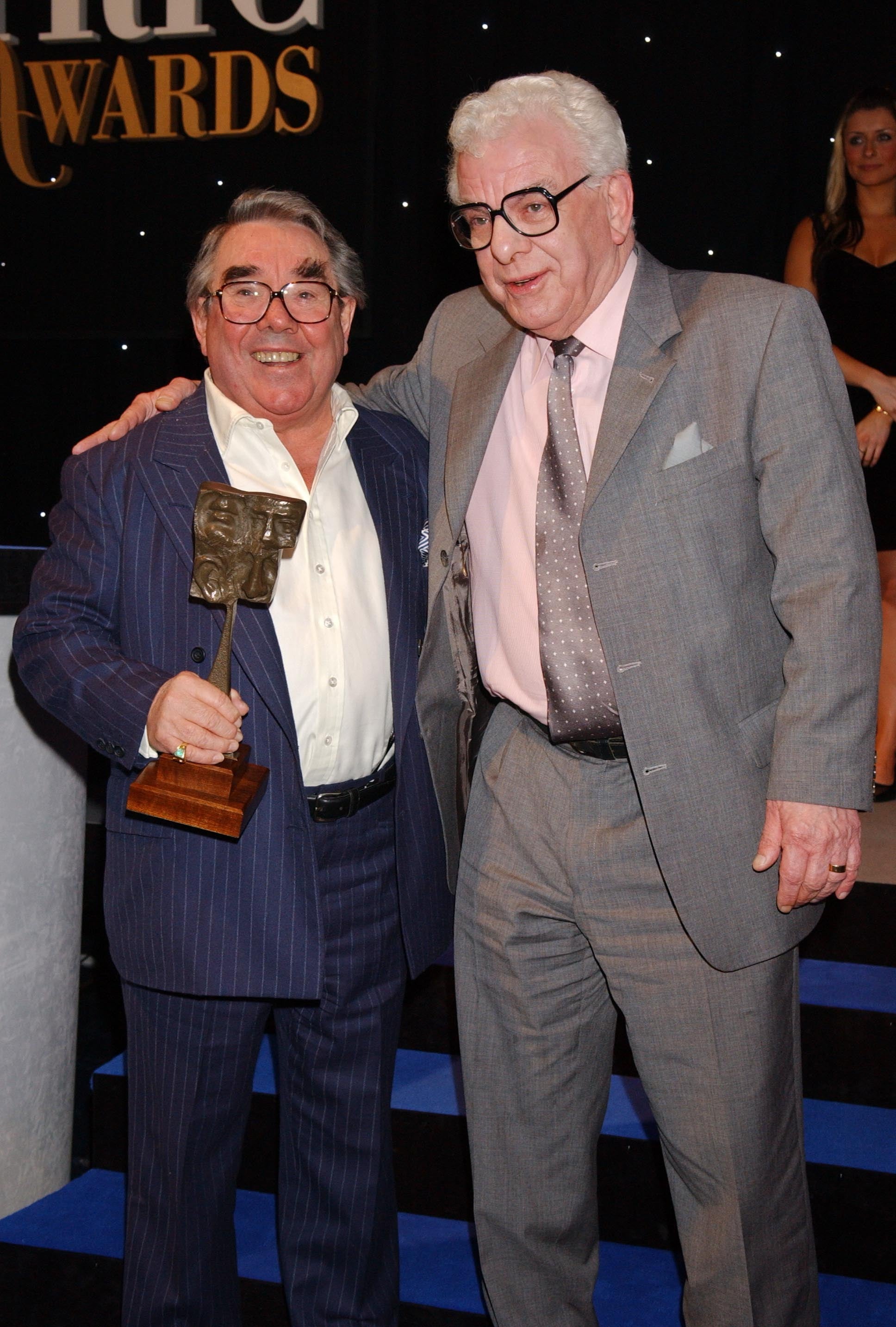 Ronnie Corbett with Barry Cryer (PA)