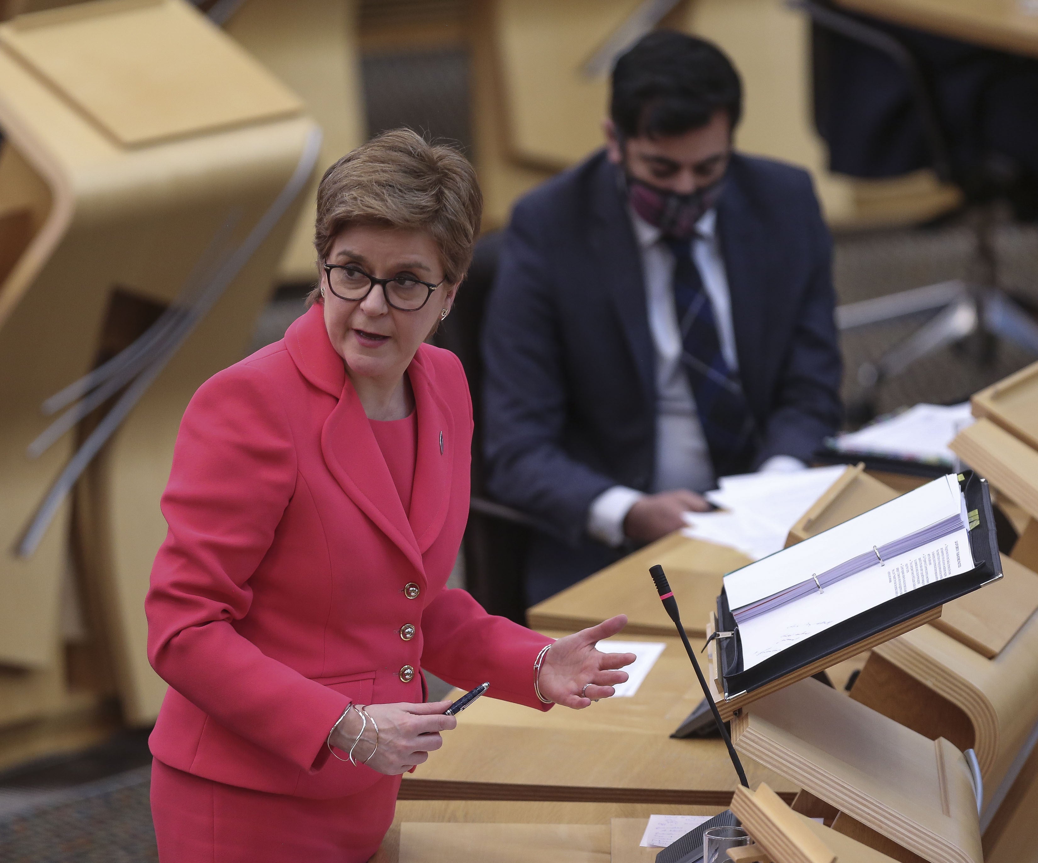 The First Minister was speaking ahead of First Minister’s Questions on Thursday (Fraser Bremner/Daily Mail/PA)