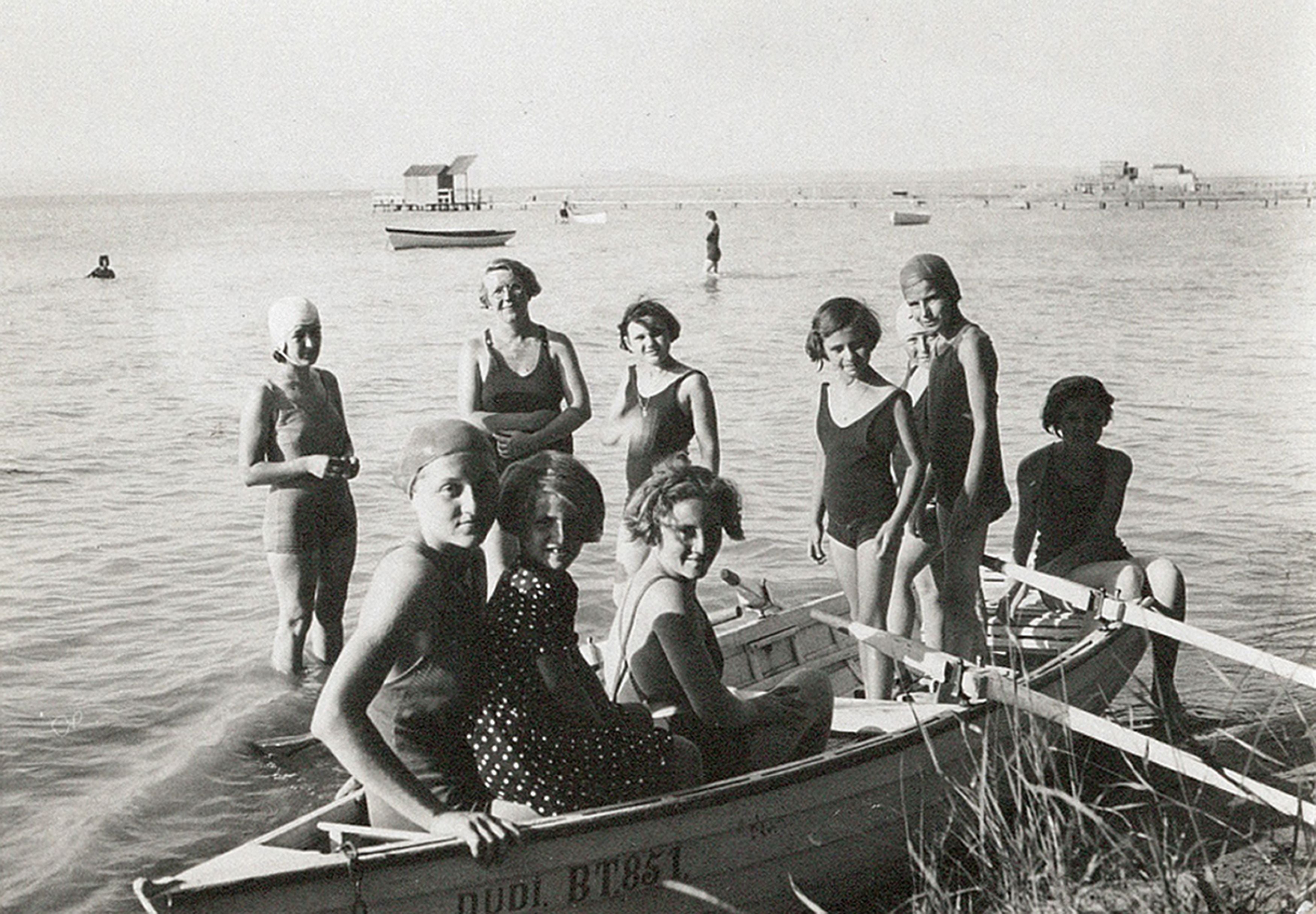 Jane Haining (back, second left) during a trip to Lake Balaton with some of the girls in her care (Church of Scotland)
