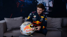 Max Verstappen reveals new helmet with world champion’s No 1