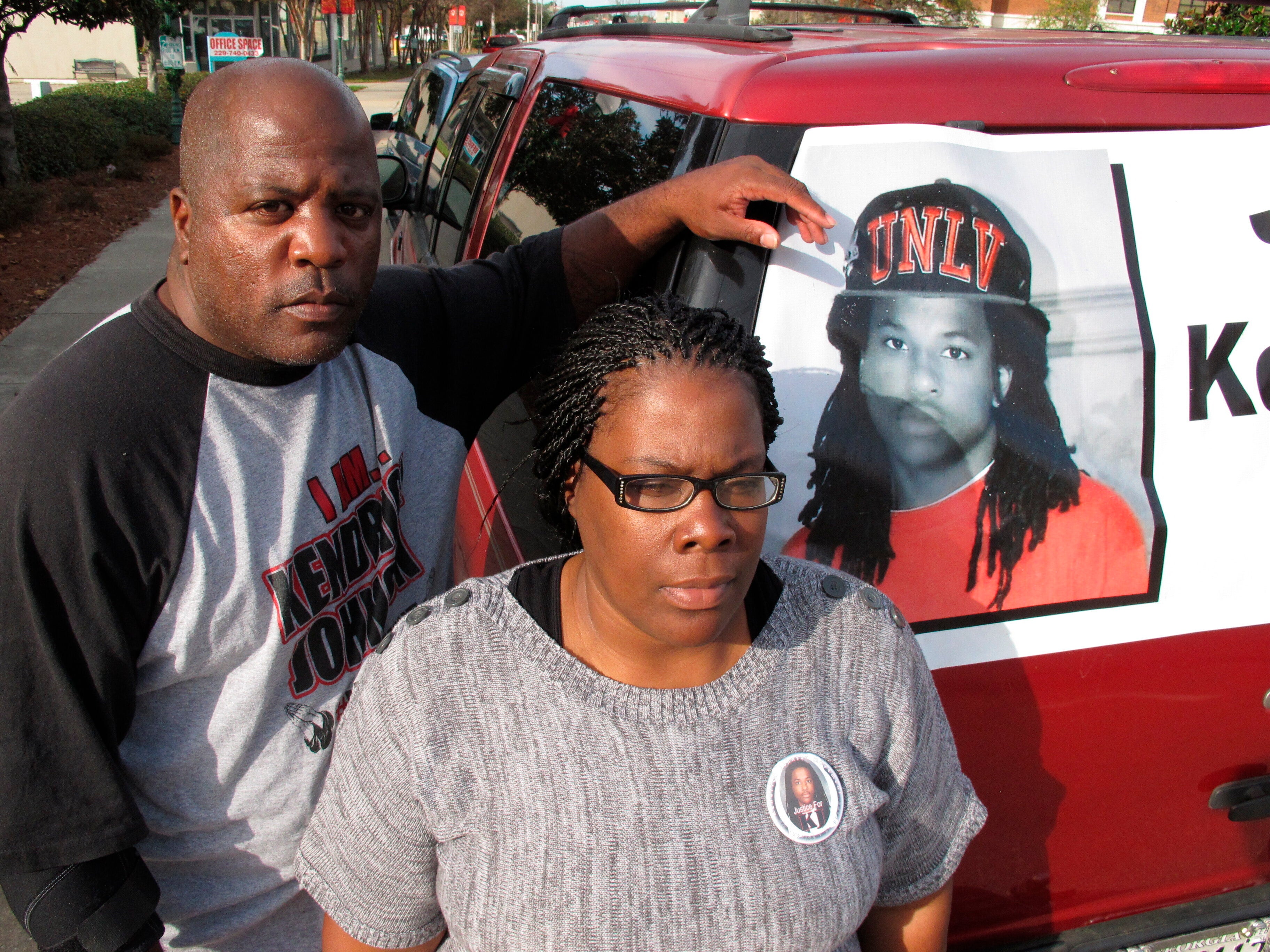 <p>Georgia teen Kendrick Johnson’s parents criticised sheriff’s report that concluded that his death was not a crime</p>