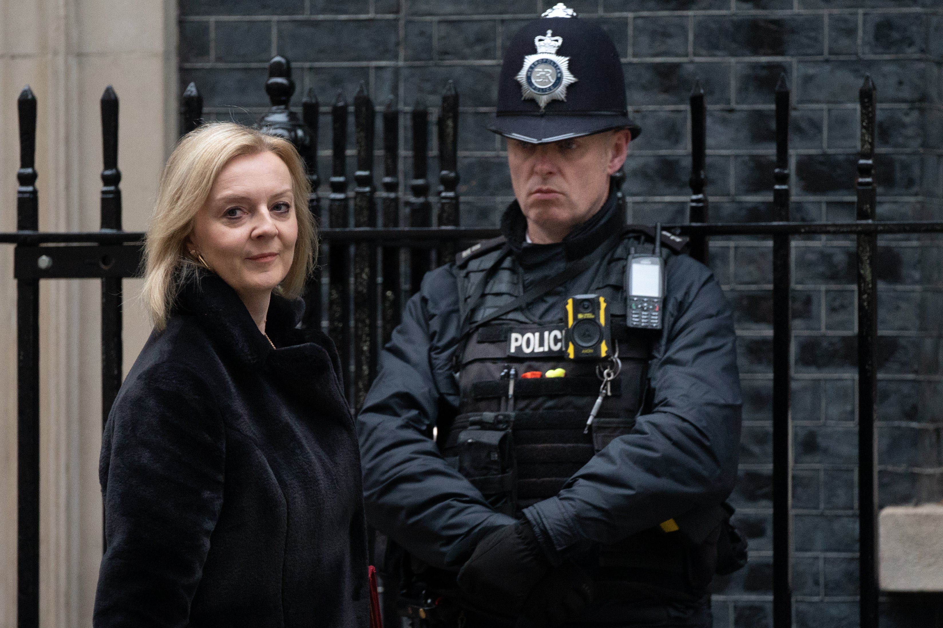 Foreign Secretary, Liz Truss arrives in Downing Street, London (Stefan Rousseau/PA)
