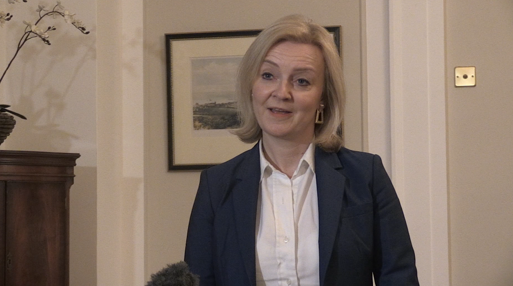 Liz Truss in Stormont House (Jonathan McCambridge/PA)