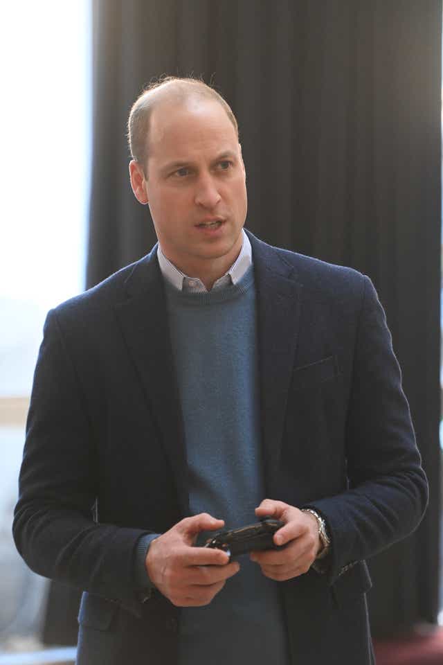 The Duke of Cambridge during a visit to Bafta in London (Paul Grover/Daily Telegraph/PA)