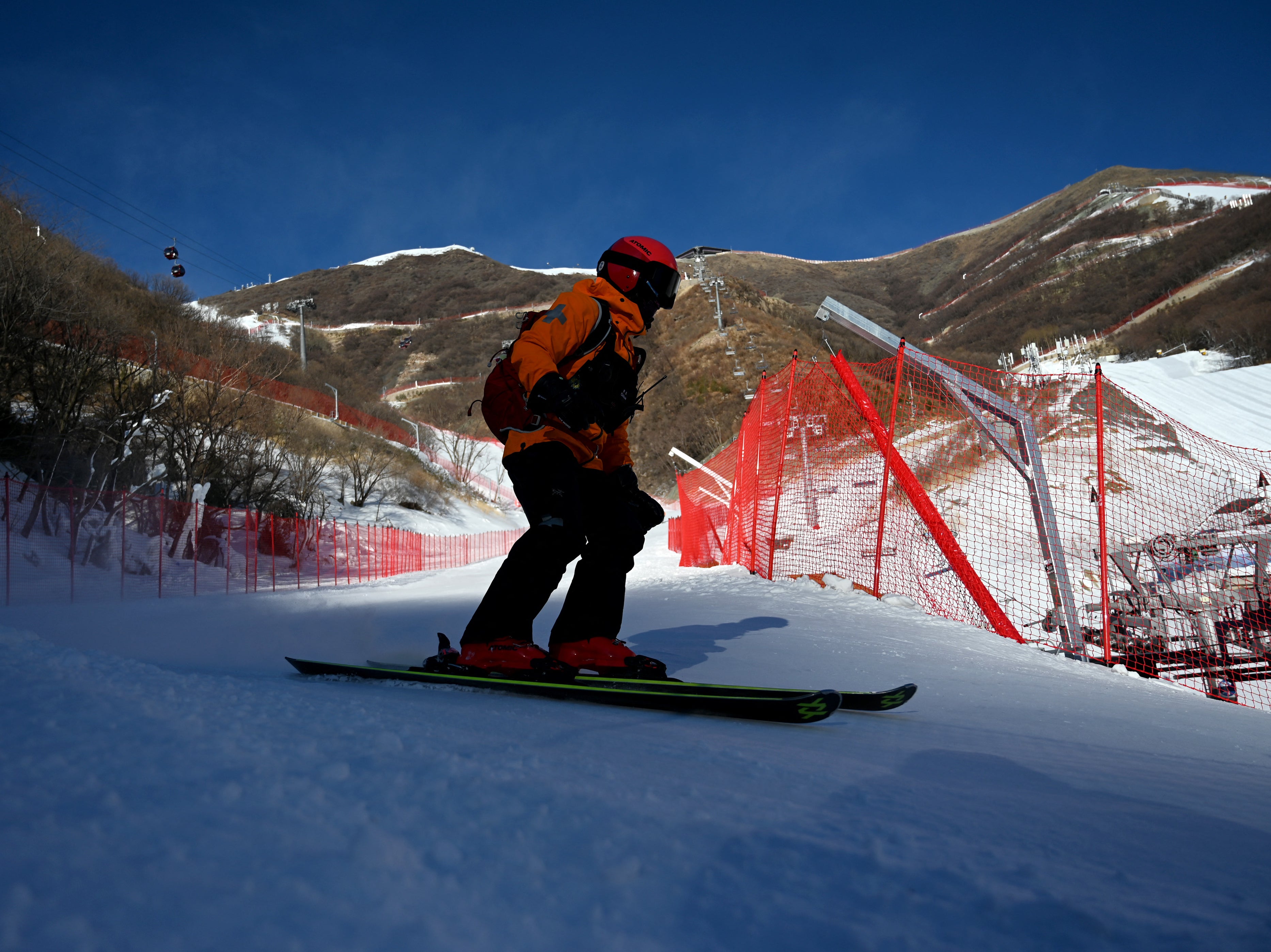 The National Alpine Ski Centre has been built in the Yanqing area, where thousands of trees have been moved for the games
