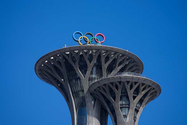 Many believe the Beijing Olympic cauldron should not be lit (Jae C. Hong/AP)