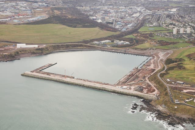 A sum of ?30 million has been allocated to develop Aberdeen Harbour (Scottish National Investment Bank/PA)