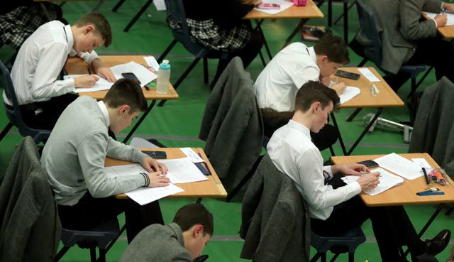 Pupils will be given advance notice of exam content to help with revision (Gareth Fuller/PA)