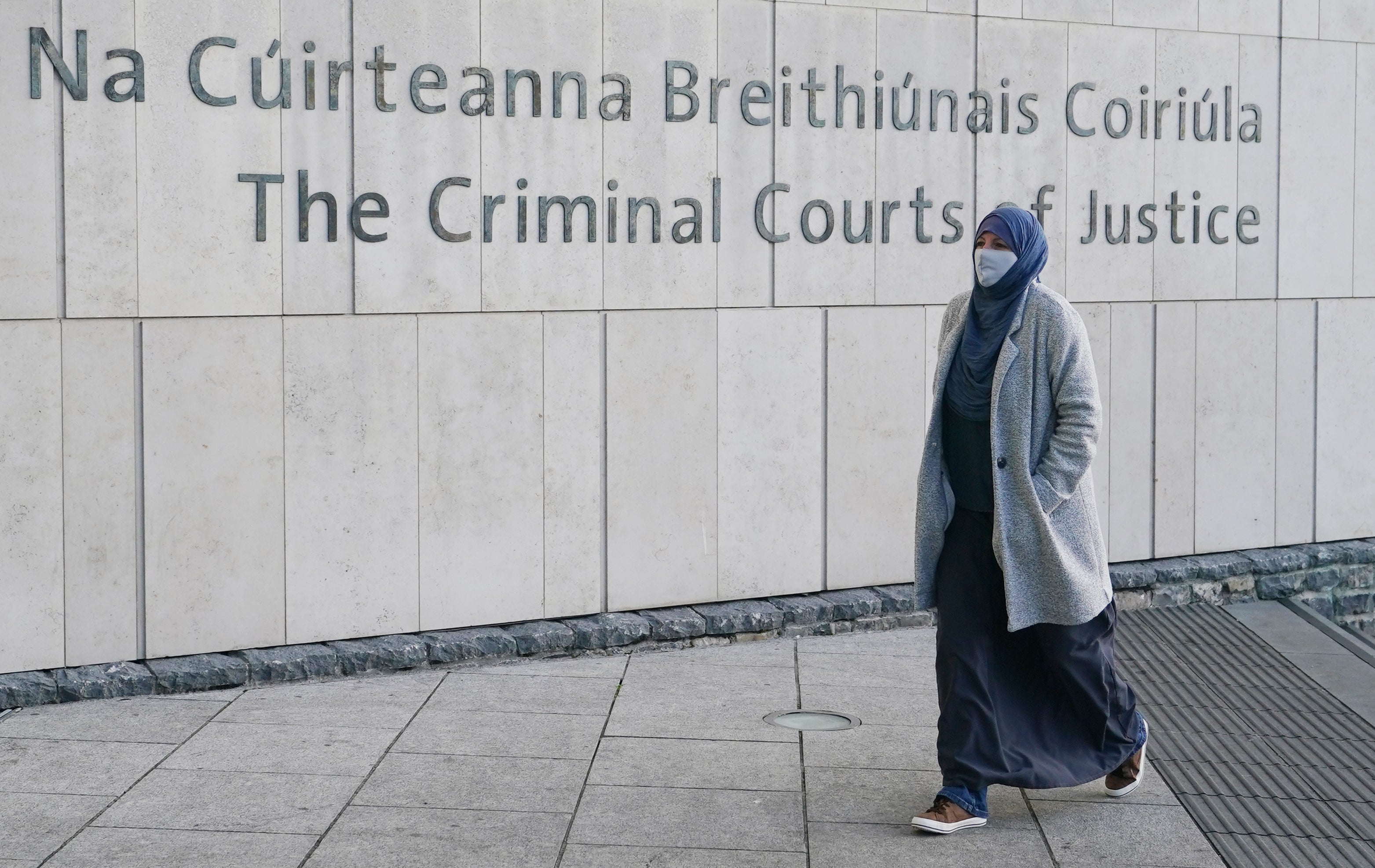 Lisa Smith, accused of terrorism offences, arrives at the Special Criminal Court in Dublin (Niall Carson/PA)