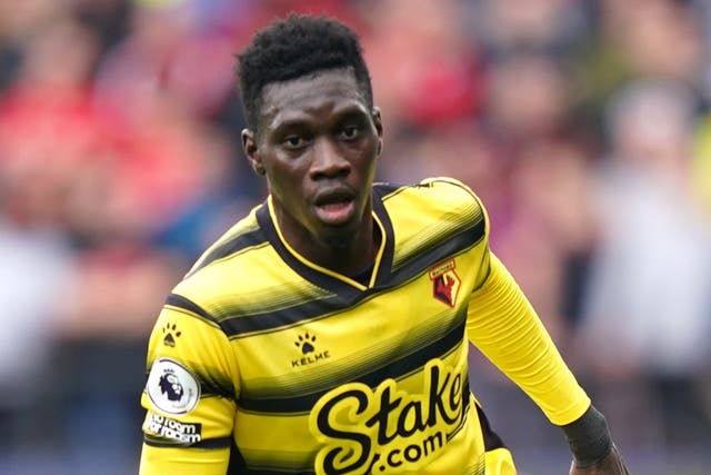 Watford’s Ismaila Sarr could return to action after injury with his country Senegal (Tess Derry/PA)