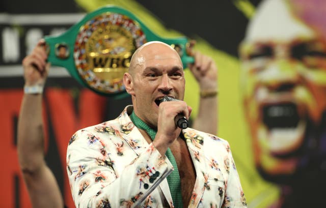 World heavyweight champion Tyson Fury will defend his WBC title against fellow Briton Dillian Whyte (Bradley Collyer/PA)