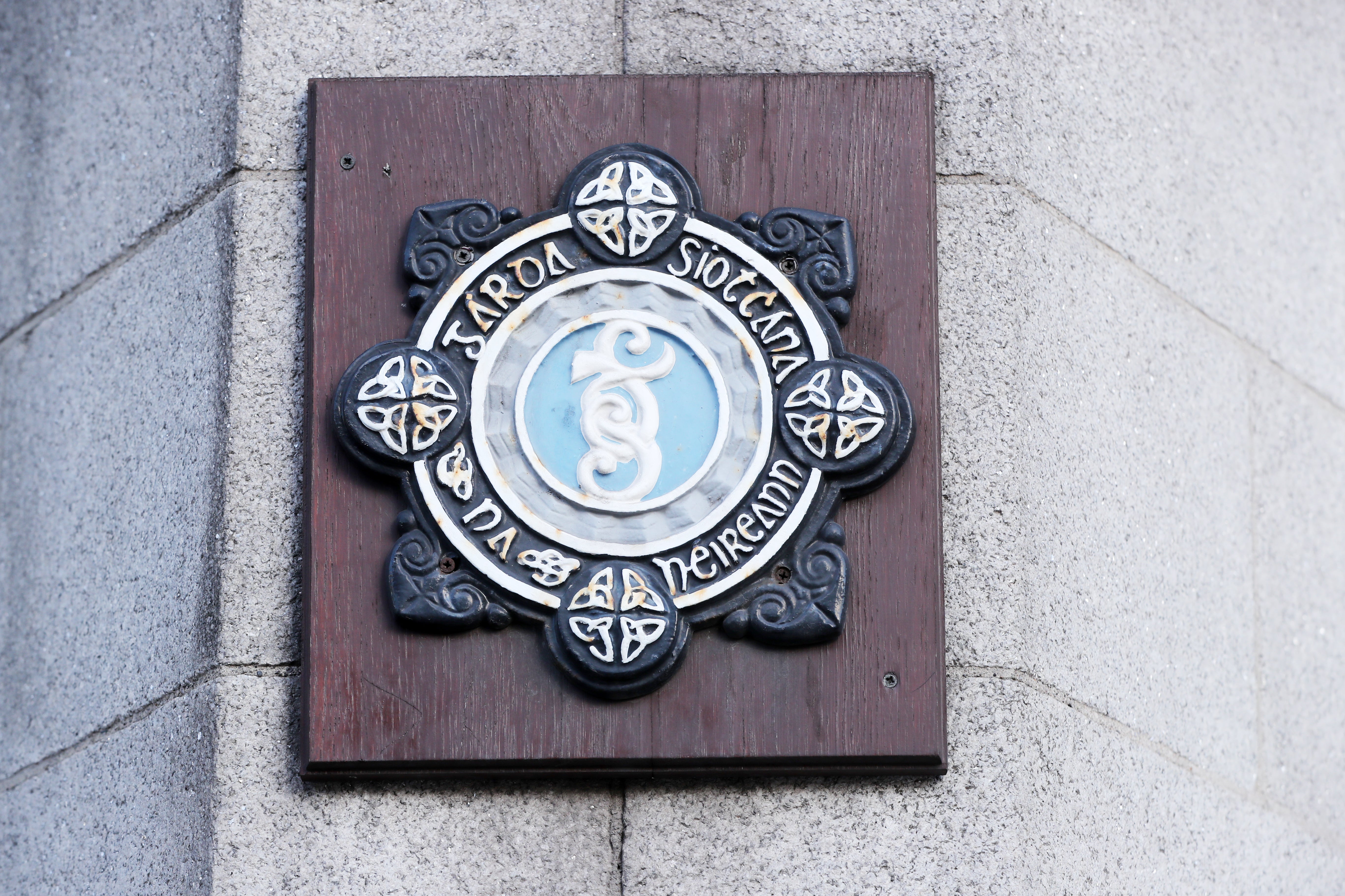 A stock picture of the Garda badge logo (Niall Carson/PA)