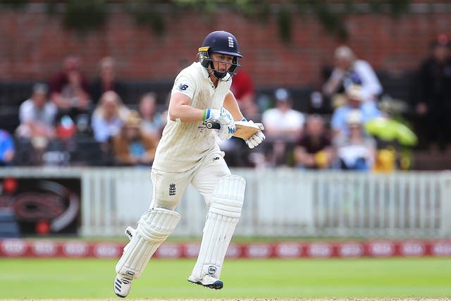 Heather Knight has not given up hope of England winning the Women’s Ashes Test (Mark Kerton/PA)