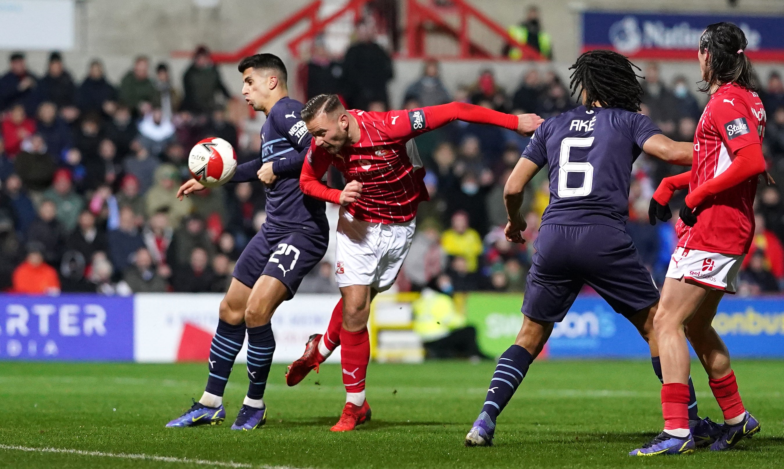 Swindon Town played Manchester City at the County Ground (Adam Davy/PA)