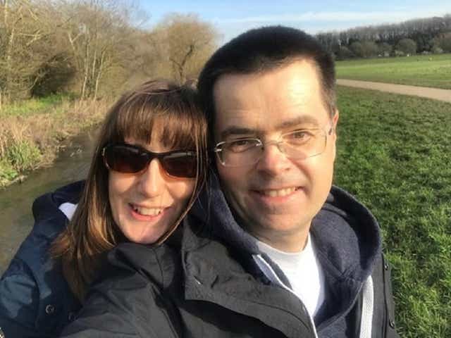 Cathy Brokenshire is campaigning for better lung cancer services after the death of her husband James Brokenshire from the disease (Roy Castle Lung Cancer Foundation Handout/PA)