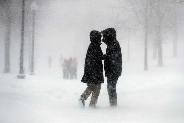 APTOPIX Winter Weather Massachusetts