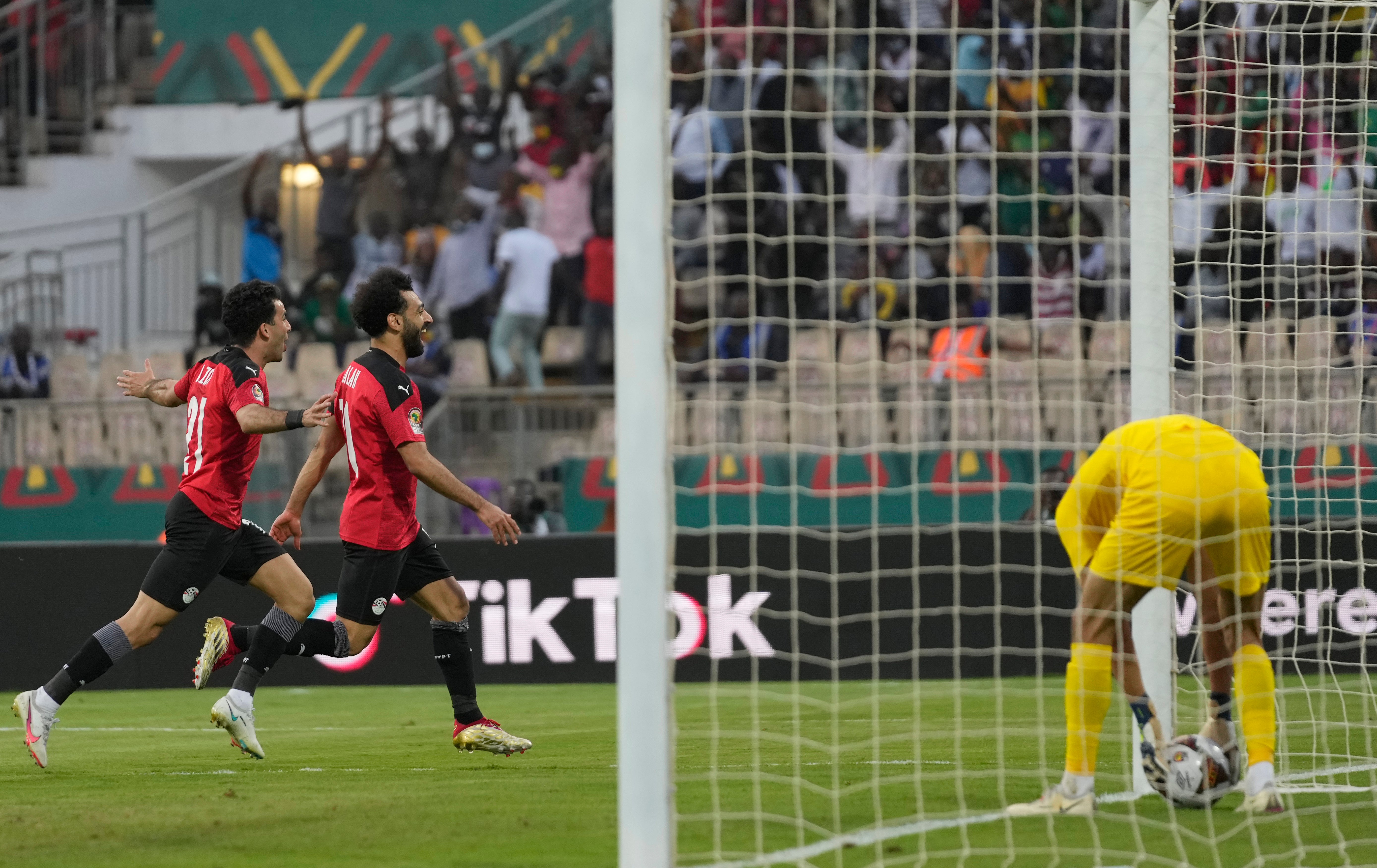 Mohamed Salah inspired Egypt to a 2-1 win over Morocco in the African Cup of Nations quarter-finals (Themba Hadebe/AP/PA)
