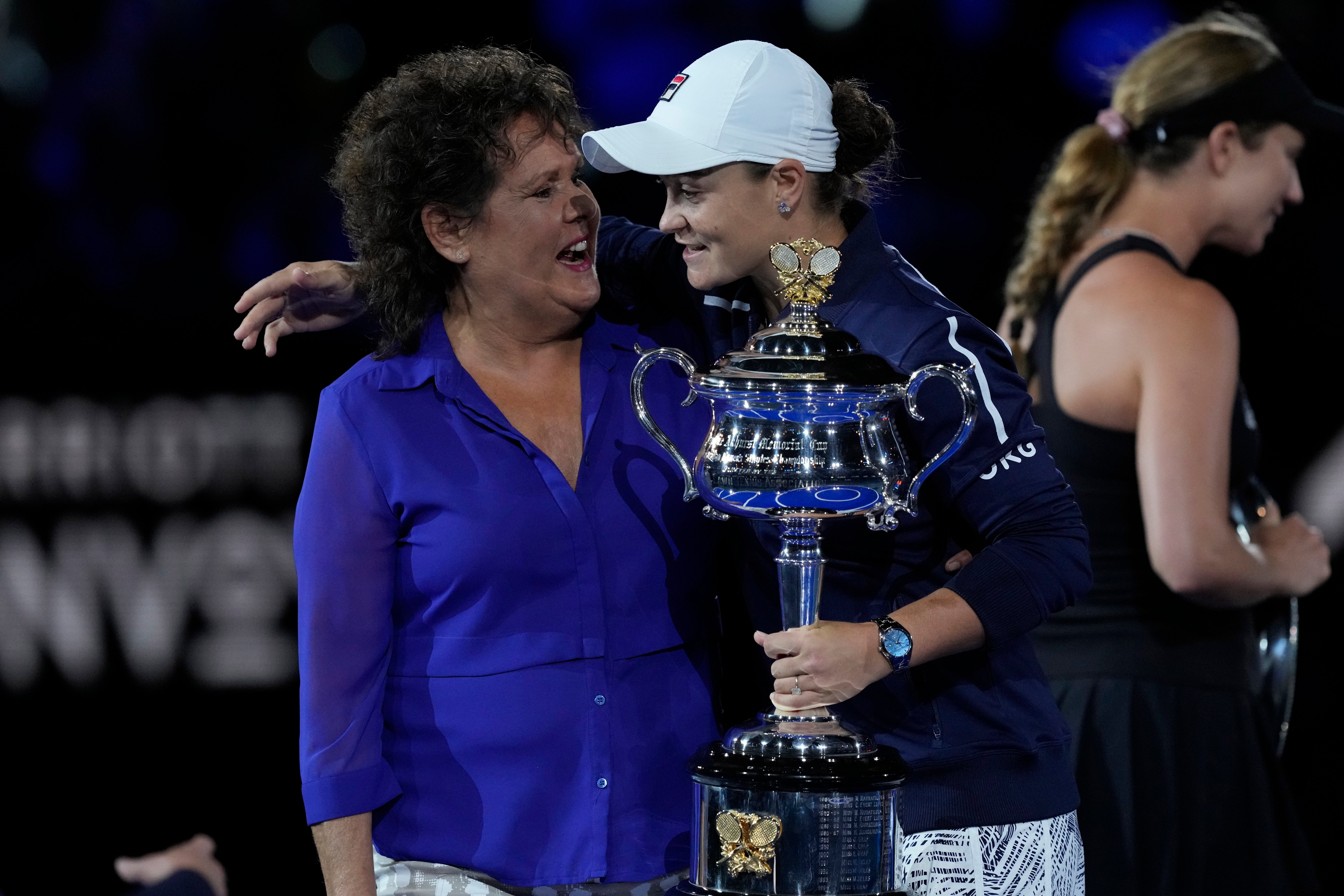 A day earlier, Ashleigh Barty, pictured with her idol Evonne Goolagong Cawley, became the first home winner of the Australian Open since 1978 (Simon Baker/AP/PA)