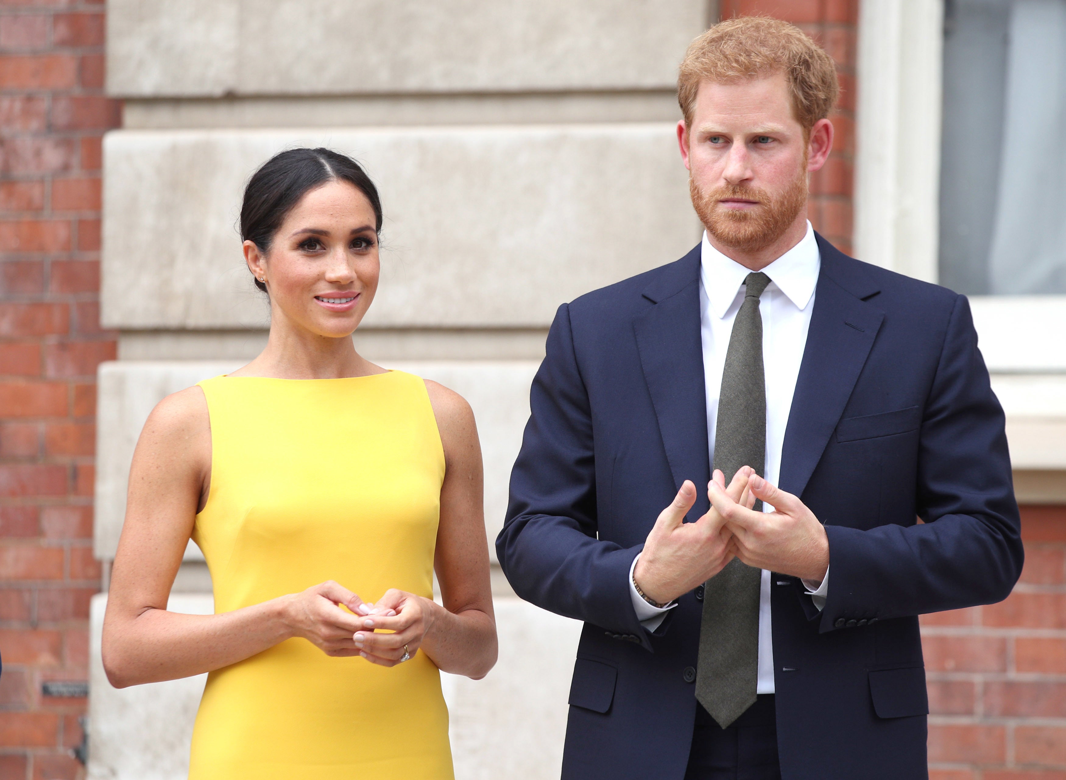 The Duke and Duchess of Sussex are the latest high-profile content creators to take issue with Spotify hosting Joe Rogan. (Yui Mok/PA)