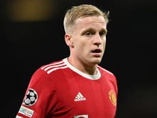 Donny van de Beek to Everton: Manchester United attacking midfielder completes loan move