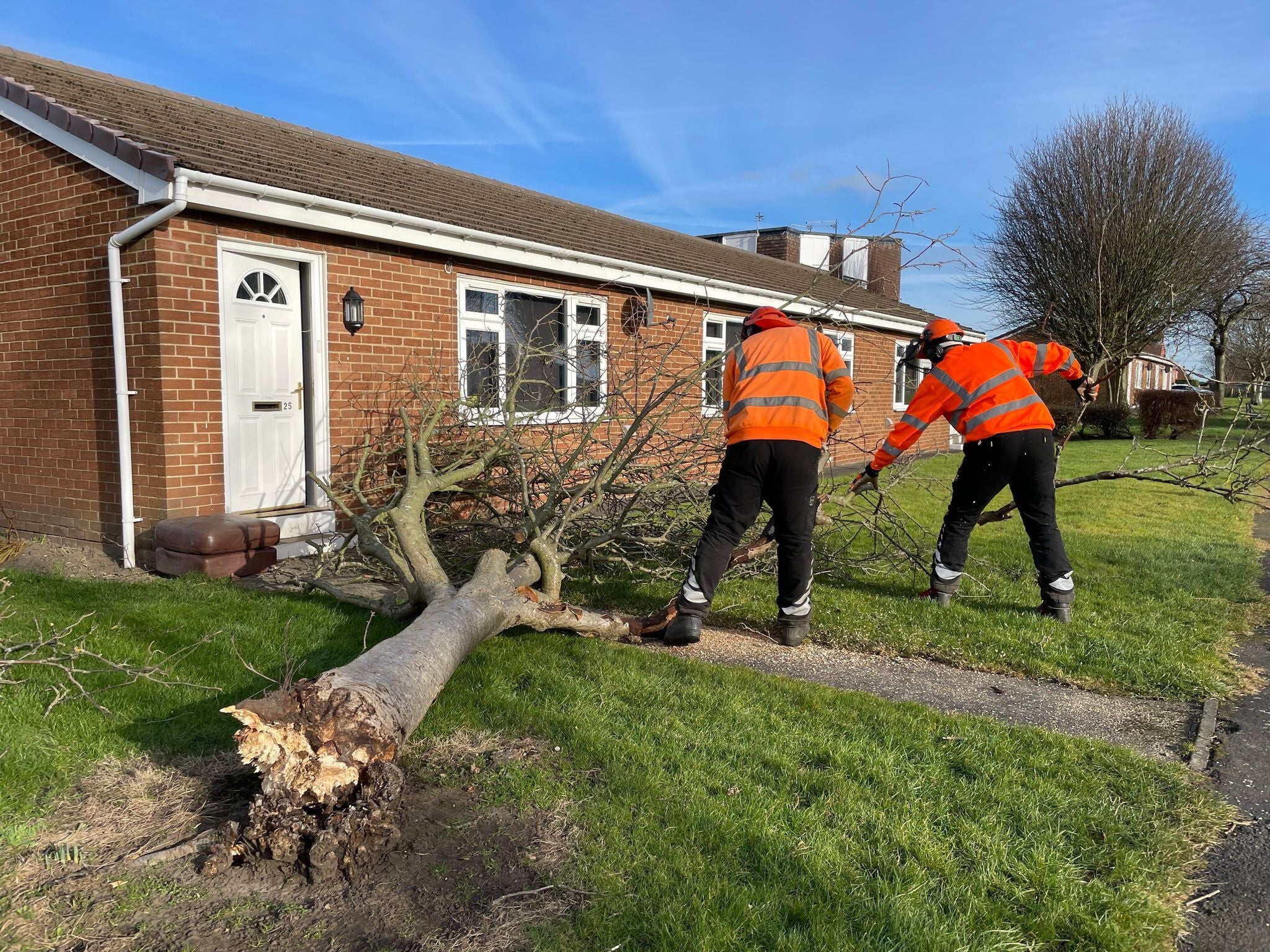 Durham County Council worked with partner agencies to clear fallen trees (Durham County Council/PA)