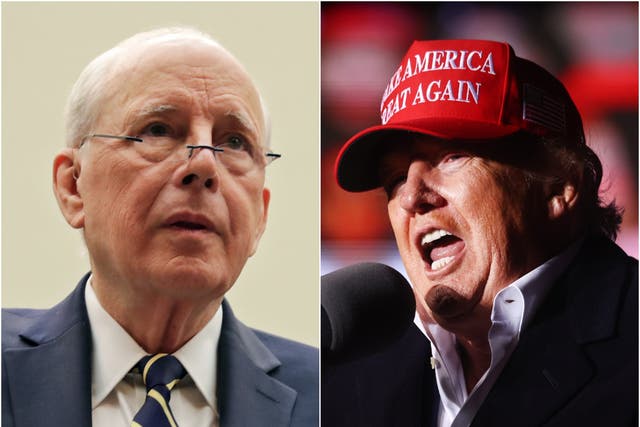 <p>John Dean criticised Donald Trump after his rally in Texas</p>