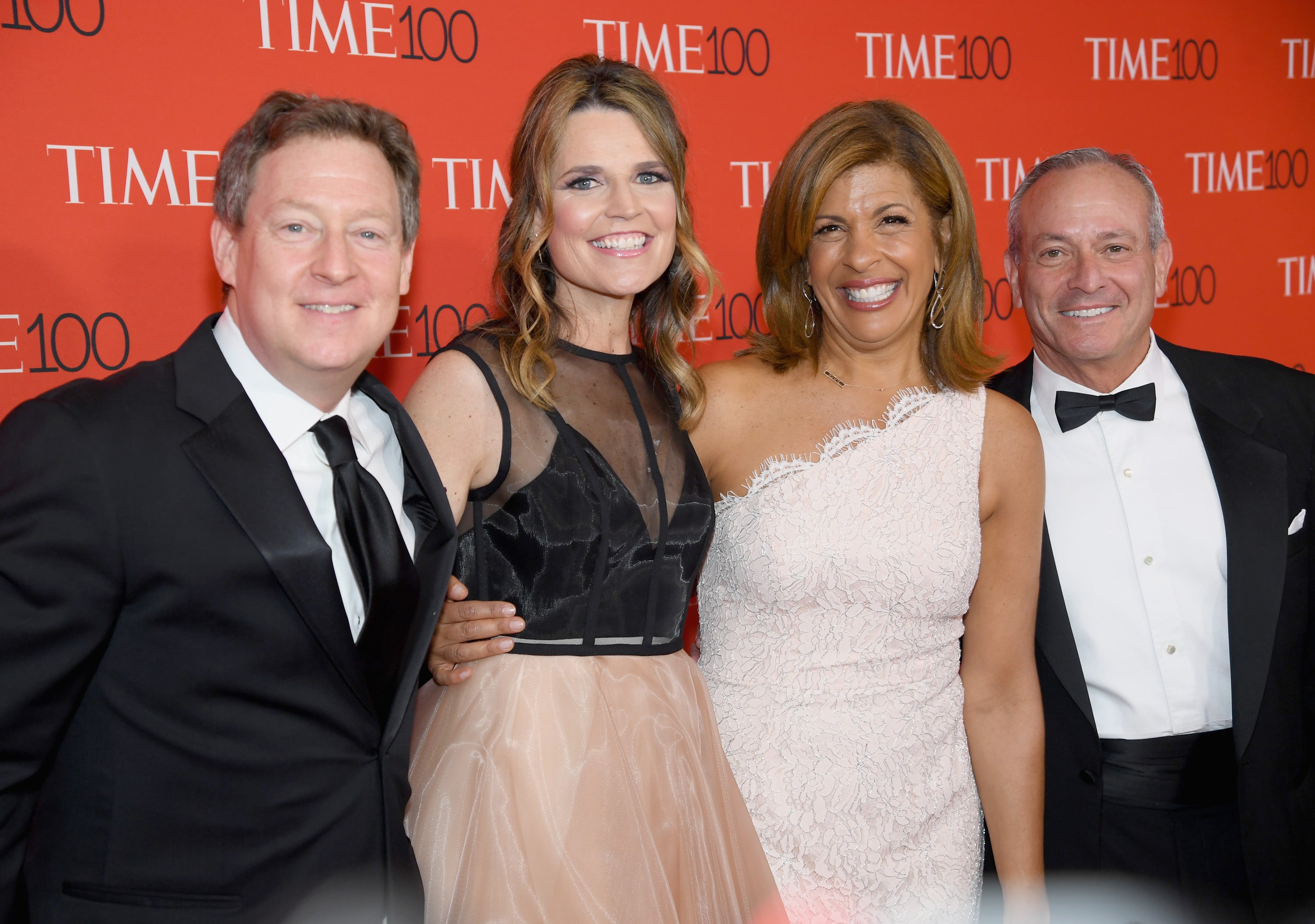 Michael Feldman, Savannah Guthrie, Hoda Kotb, and Joel Schiffman attend the 2018 Time 100 Gala on 24 April 2018 in New York City