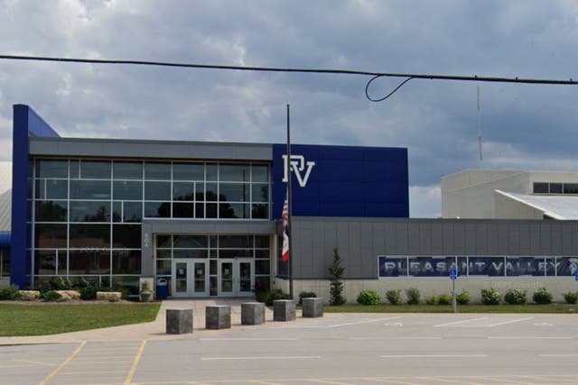 <p>Pleasant Valley High School in Bettendorf, Iowa</p>