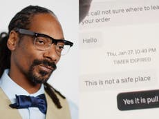 Snoop Dogg faces criticism after calling out Uber Eats driver who left without leaving food: ‘So wrong for this’