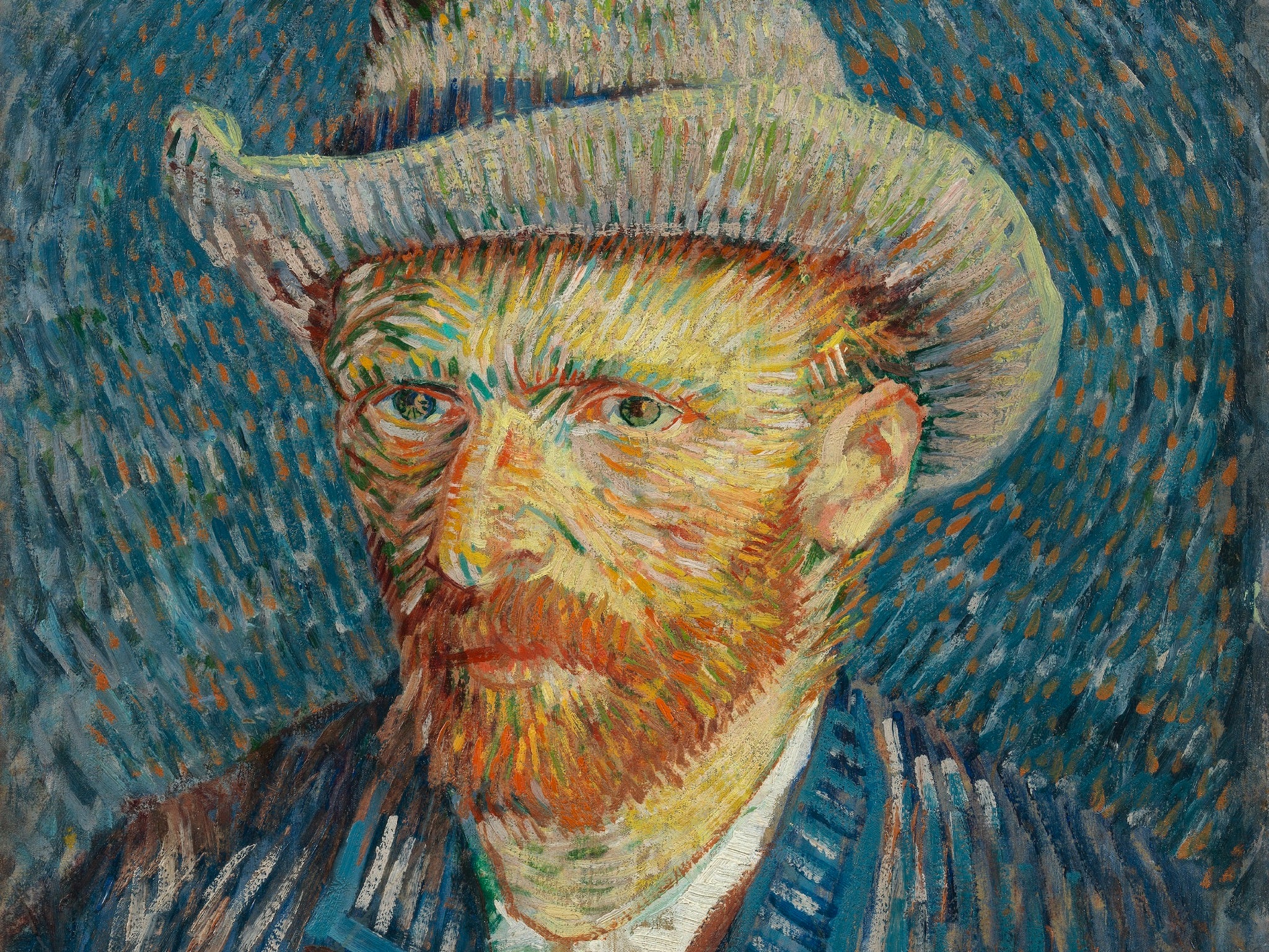 Vincent van Gogh (1853 – 1890), Self-Portrait with Grey Felt Hat