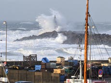 Two ships collide in North Sea as storms lash Europe