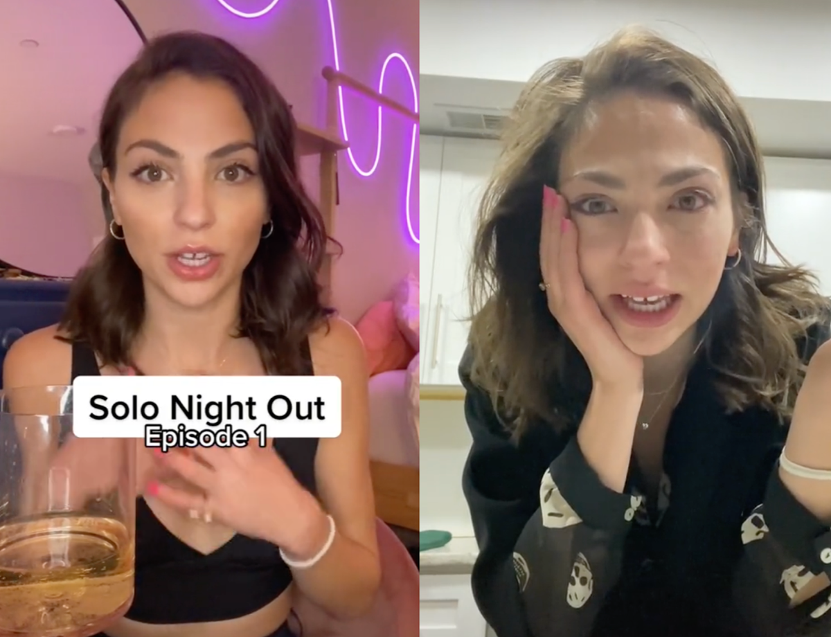 Woman documents &lsquo;solo night out&rsquo; as she reveals she&rsquo;s stopped using dating apps: &lsquo;That was really hard&rsquo;