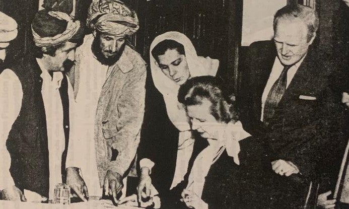 Mohamed met then prime minister Margaret Thatcher in 1983