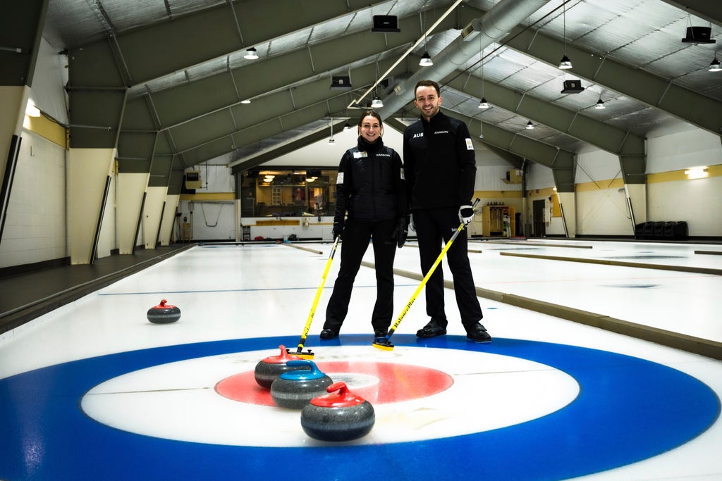 Australia's first Olympic curlers swap sunshine for sweeping