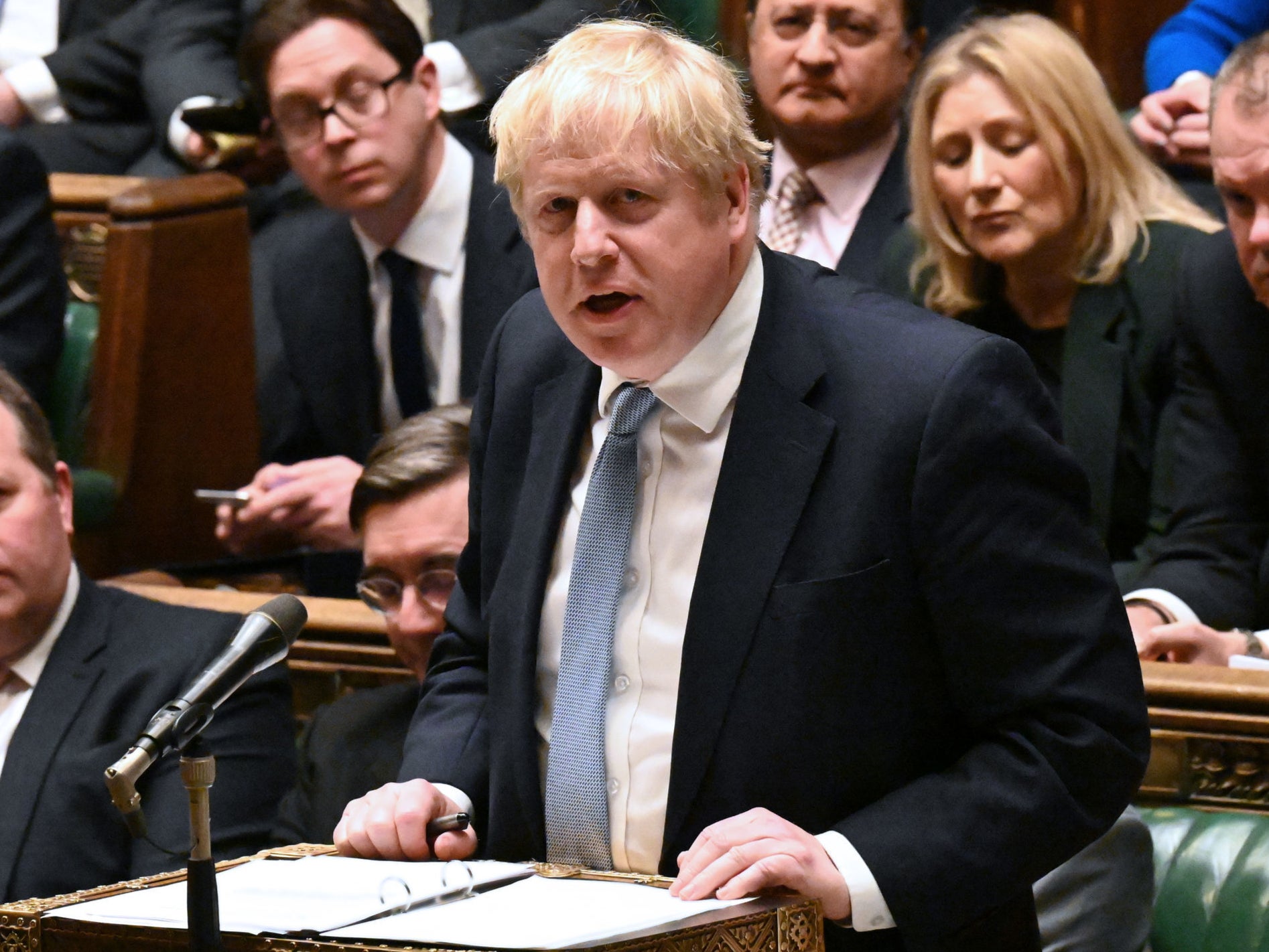 Boris Johnson apologises to the House of Commons over ‘Partygate’ on 31 January 2022