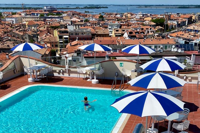 <p>Dream destination? Hotel swimming pool in Grado, northeast italy</p>