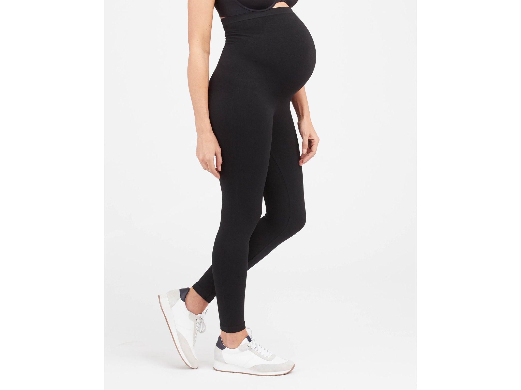 Leading Lady Seamless Black Maternity Leggings - Extra Support