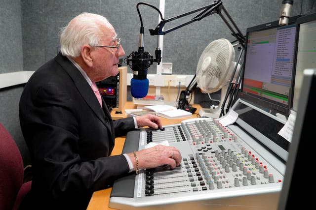 Patrick Murphy, from Bradford, has had a twice weekly show on St Luke’s Sound Hospital Radio for the past decade after he ‘got bored’ with retirement (Bradford Teaching Hospitals NHS Foundation Trust/PA)