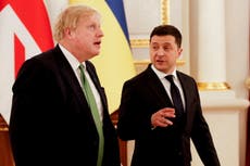 Ukraine: Boris Johnson warns of ‘clear and imminent danger’ of attack by Russia on Kiev visit