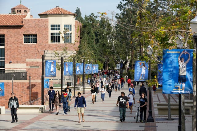 <p>The UCLA campus switched to remote learning on Tuesday due to the threat </p>