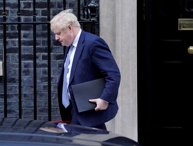 Boris Johnson leaves 10 Downing Street (Jonathan Brady/PA)